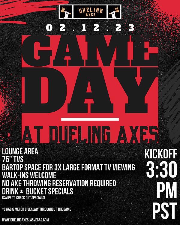 Watch the Big Game and Celebrate with “Ax’s and O’s” for Galentine’s and Valentine’s Day at Dueling Axes Las Vegas This February