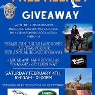 Jaguar Land Rover Las Vegas 15th Anniversary Helmet Giveaway