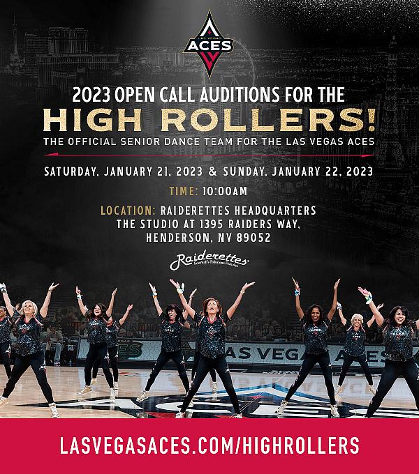 Las Vegas Aces to Hold High Rollers Senior Dance Team Auditions January 21 and 22