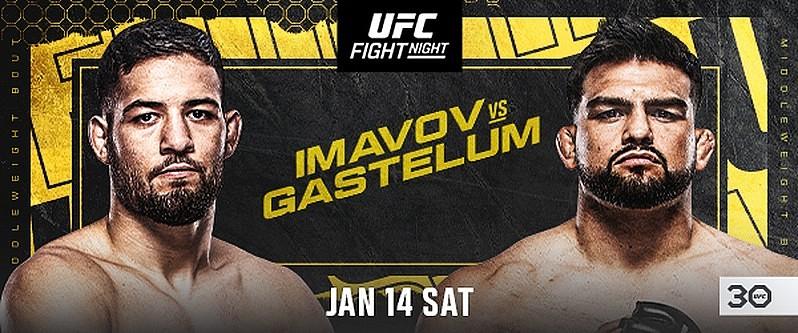 UFC Kicks off 2023 with Thrilling Middleweight Contenders’ Bout Between (#12) Nassourdine Imavov and (#13) Kelvin Gastelum on January 14