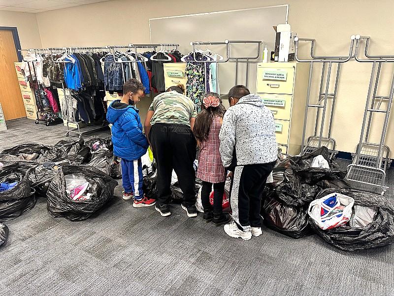 The Robert E. Lake Elementary School clothing closet ensures that in situations like these, no students will go without functional clothes.