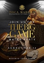 Where to Watch the Super Bowl: Join Toca Madera for an All-Day Happy Hour and DJs on Feb. 12