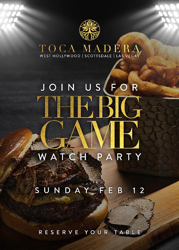 Where to Watch the Super Bowl: Join Toca Madera for an All-Day Happy Hour and DJs on Feb. 12