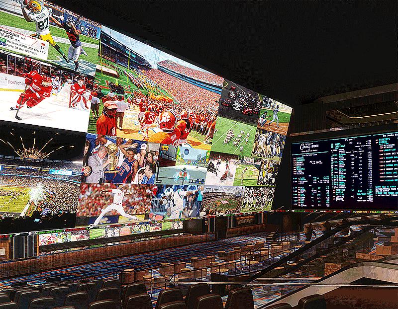 Enjoy the 78-million-pixel, high-definition screen at Circa Sportsbook 