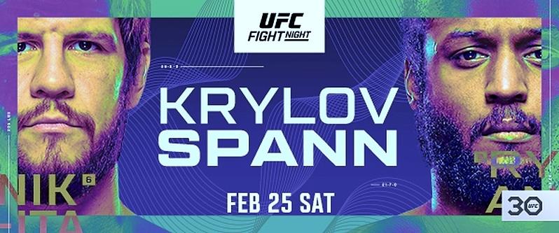 Top Light Heavyweight Finishers (#6) Nikita Krylov and (#8) Ryan Spann Collide at UFC Apex in Las Vegas Feb. 25