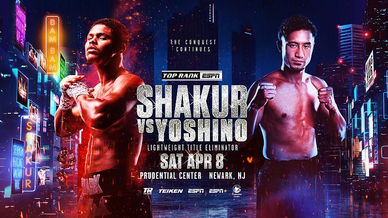 Shakur Stevenson Returns Home April 8 Against Shuichiro Yoshino in Lightweight Main Event at Newark’s Prudential Center LIVE on ESPN