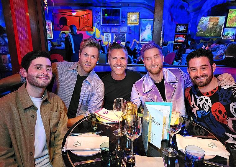 NSYNC Pop Star Lance Bass and O-Town Pop Star Ashley Parker Angel Visit OPM and Superfrico at The Cosmopolitan of Las Vegas