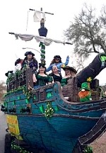 Pirate Fest Celebrates in 55th Annual St Patrick's Parade on Water Street in Henderson