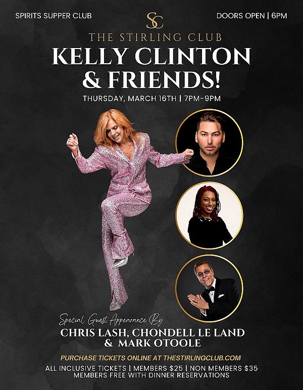 Kelly Clinton and Friends March 16th
