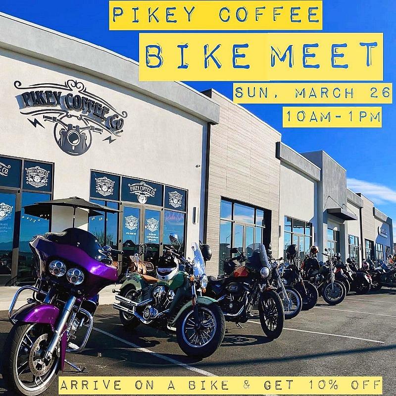 Motorcycle Meet-Up on Sunday, March 26- 10am - 1pm