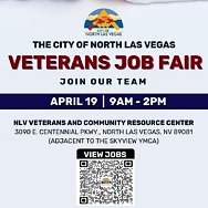 City of North Las Vegas Hosting Veterans Job Fair at Veterans and Community Resource Center, April 19