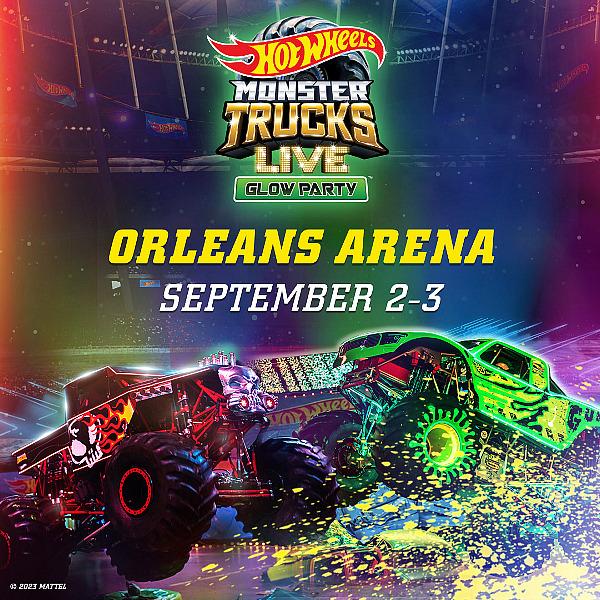 Hot Wheels Monster Trucks Live Glow Party Is Coming to Las Vegas For the First Time Ever at The Orleans Arena on September 2-3