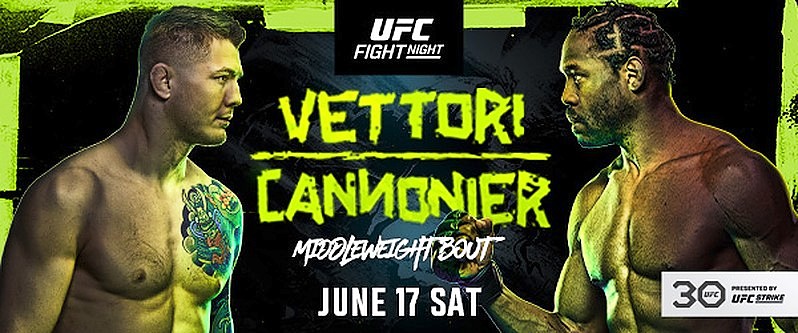 Top 5 Middleweights (#3) Marvin Vettori and (#4) Jared Cannonier Collide at UFC Apex June 17
