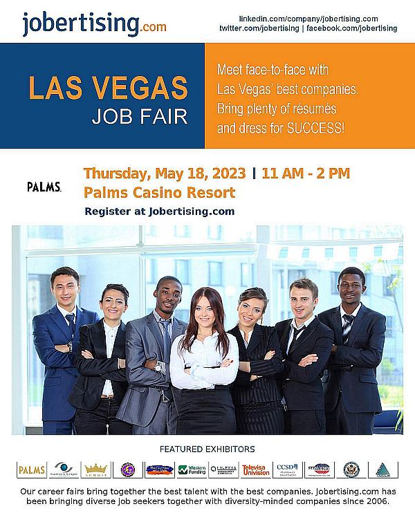 Hundreds of Local Jobs Are up for Grabs at Las Vegas Job Fair at Palms Casino Resort May 18