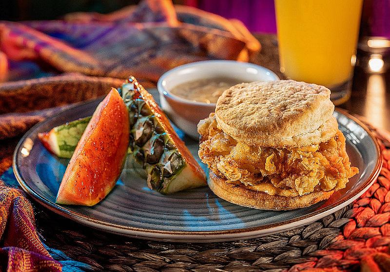 The Chicken Biscuit Sandwich comes with a side of gravy, perfect for dipping.
Photo courtesy of House of Blues