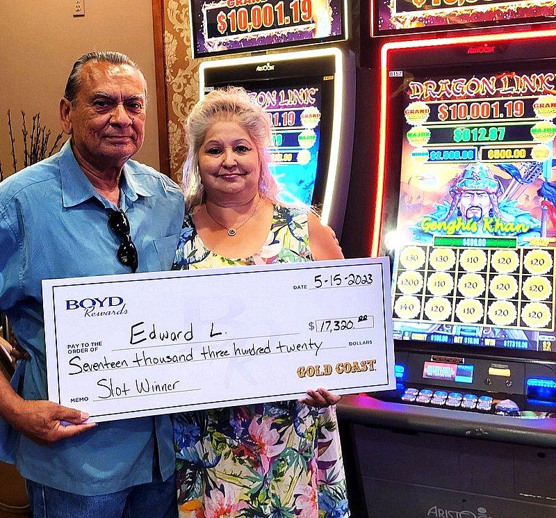 Edward conquered the dragon when he won a more than $17,000 jackpot from a Dragon Link machine at Gold Coast Hotel and Casino