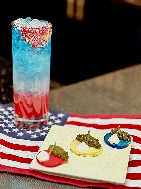 Caviar Trio Tasting and Rocket Pop Cocktail Sets off Your 4th of July Holiday Weekend at Chef Shaun Hergatt’s Caviar Bar Seafood & Restaurant in Resorts World Las Vegas