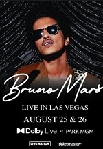 GRAMMY Award-Winning Superstar Bruno Mars Announces August 2023 Performances at Park MGM in Las Vegas