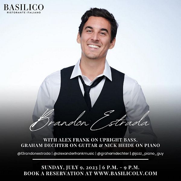 On July 9 enjoy live entertainment and vibes to jazzy tunes by Brandon Estrada with Alex Frank on upright bass, Graham Dechter on guitar and Nick Heide on piano