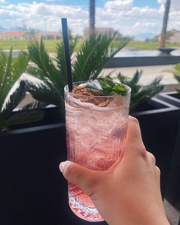 Feel refreshed with our Blueberry Dream mocktail made with blueberry honey lavender, lemonade, club soda and garnished with a mint 