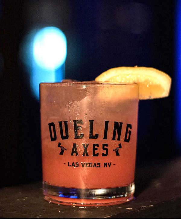 Dueling Axes Las Vegas Bury The Hatchet Cocktail