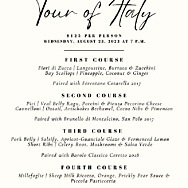Indulge in a Quality Dinner Experience with a “Tour of Italy” at Basilico’s First Wine Dinner Located in Evora in Southwest Las Vegasv