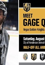 Vegas Golden Knights Gage Quinney to Host Meet and Greet with City of Henderson