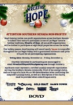 Southern Nevada Charities Invited to Participate in Boyd Gaming’s Ninth Annual ‘Wreaths of Hope’ Competition