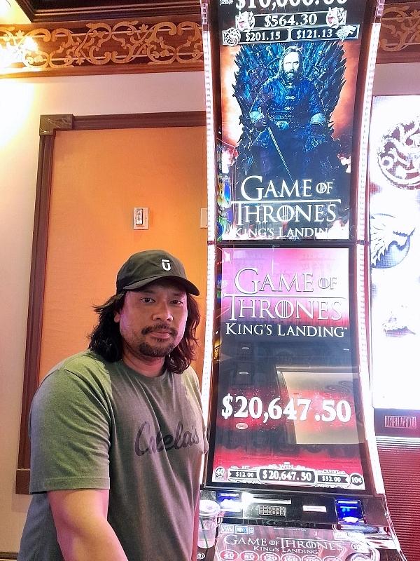 Krasna K. visiting from Georgia won $20,648 on Game of Thrones Progressive