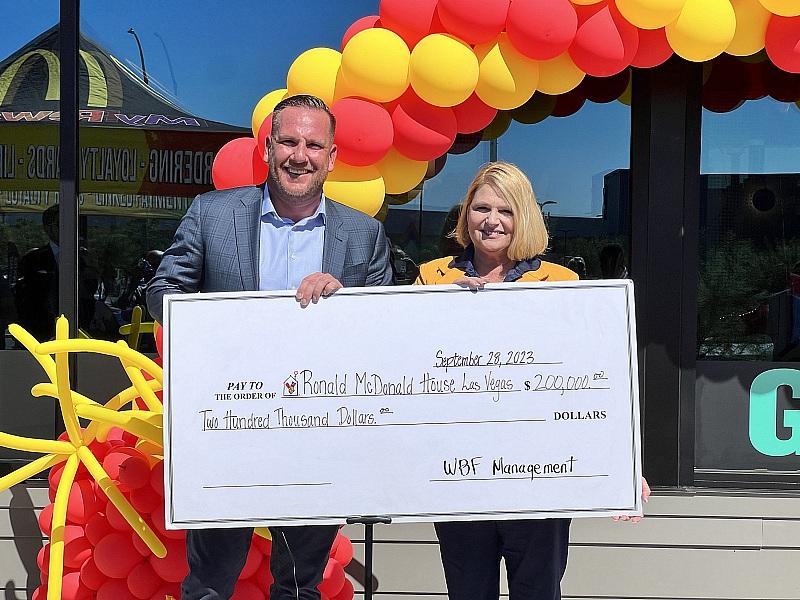 Local McDonald's Owners Present $200,000 to Ronald McDonald House of Greater Las Vegas