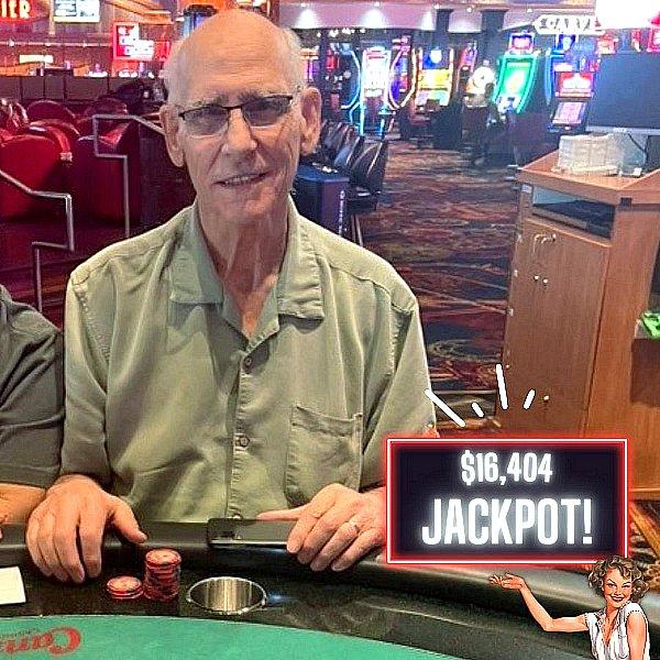 Daniel hit five aces on Face Up Pai Gow Poker, earning him $16,404. He also had a $5 bonus bet that won an additional $2,000 to bring his winning total to $18,404 at Cannery on September 5