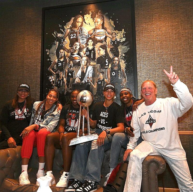 The Las Vegas Aces Celebrate Their Second Consecutive World Championship at Eight Lounge