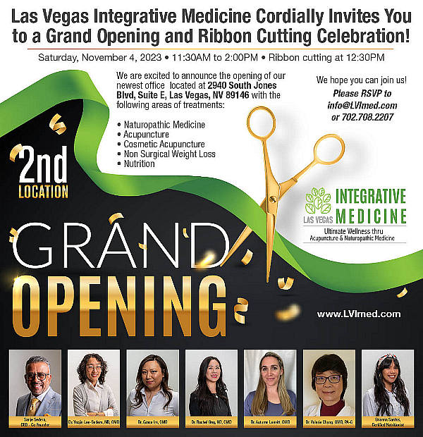 Las Vegas Integrative Medicine Expands to Second Location Just in time for Veteran’s Day Holiday