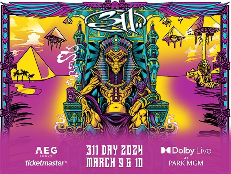 Alternative Rock Band 311 Returns to Dolby Live at Park MGM in Las Vegas March 9 & 10, 2024