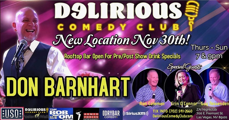 Delirious Comedy Club Brings Nightly Laughter To Fremont Street In ...