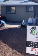 Rebuilding Together Southern Nevada and Stewart Title Conduct Volunteer Work for Homeowner in Need