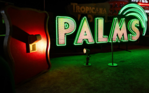 The Neon Museum Reilluminates Restored Palms Casino Resort Sign