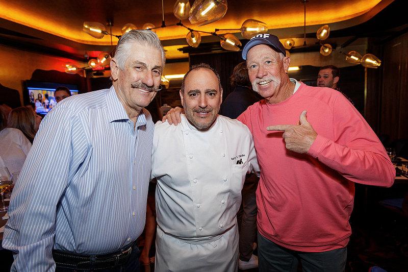 Rollie Fingers, Chef Barry Dakake and Goose Gossage