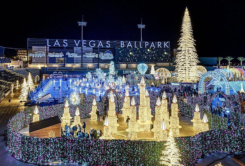 A First Look at Enchant’s Largest Christmas Light Maze at Las Vegas Ballpark