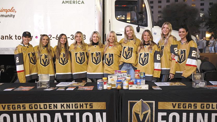 Vegas Golden Knights to Host Food Drive on Toshiba Plaza Before Game Nov. 8