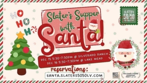 Slater's 50/50 Celebrates December with Supper With Santa, Stocking Stuffers, New Menu Items including the Taco Burger, National Bacon Day and the 24K Burger for Ringing in 2024