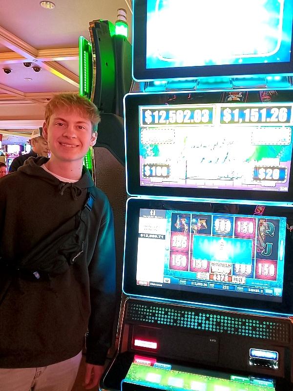 Kolby B. visiting from Montana won $12,970 on Lock it Link.