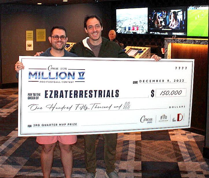 Reno Man Wins $150,000 in 3rd Quarter Circa Million V Contest After Entering at Legends Bay Casino