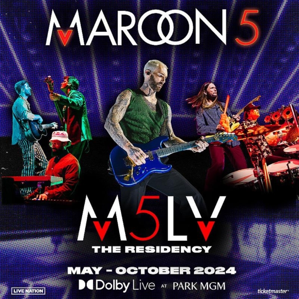 Maroon 5 Announces 2024 Dates for Exclusive Las Vegas Engagement at