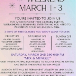 Wellness Weekend, March 1 - 3 Offers Free Classes - Open to Public