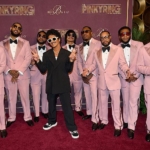 Bruno Mars and The Hooligans arrive at The Pinky Ring