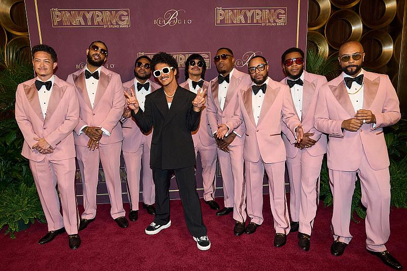 Bruno Mars Debuts the Pinky Ring with Exclusive Party and Performance at Bellagio Resort & Casino