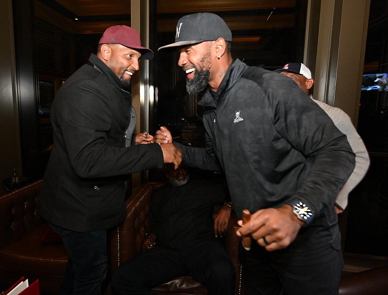 Eight Lounge - Ray Lewis and Charles Woodson - Credit to Toby Acuna