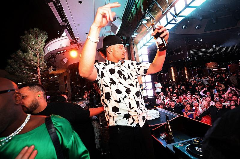 Patrick Mahomes Celebrates at XS Nightclub inside Wynn Las Vegas on Feb. 11_Photo Credit Danny Mahoney_Wynn Las Vegas