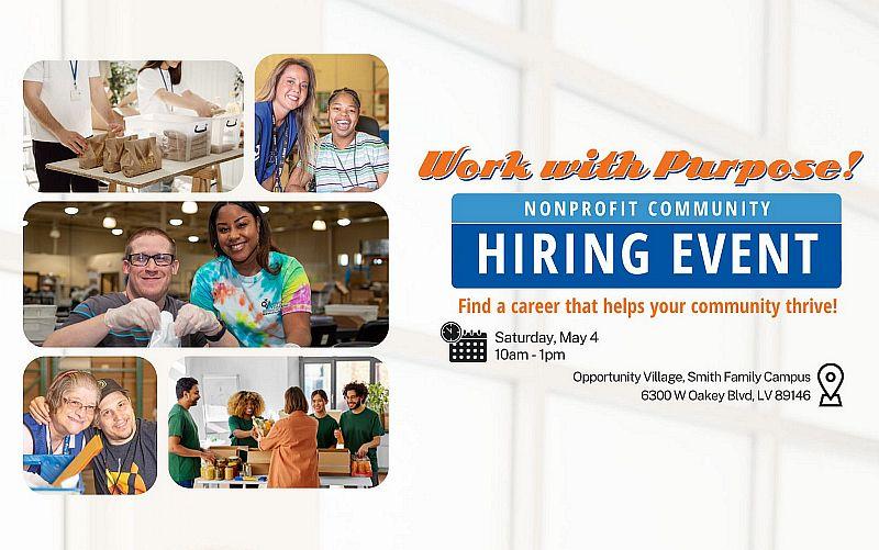 Work with Purpose Hiring Event to Take Place May 4 at Opportunity Village